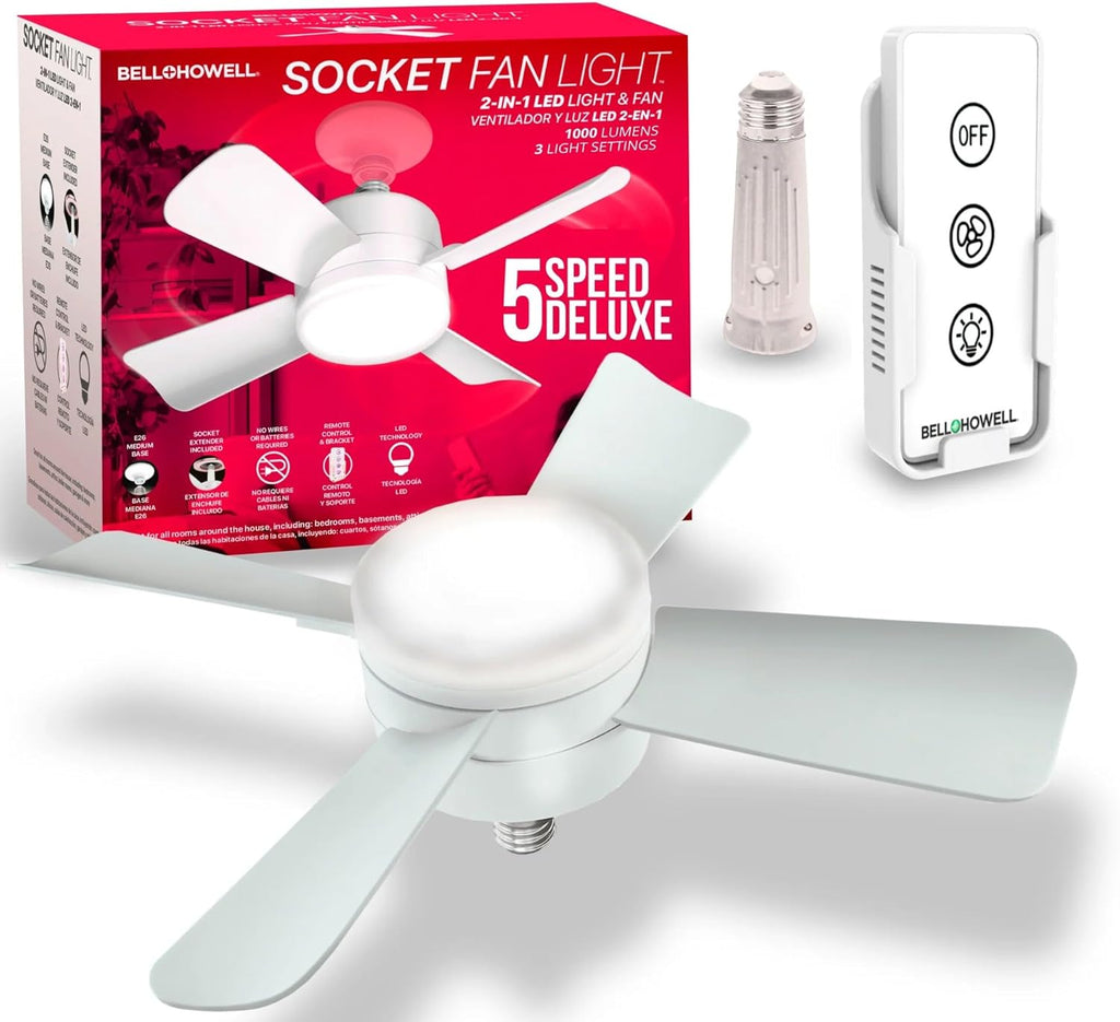 Ceiling Fan with Light & Remote