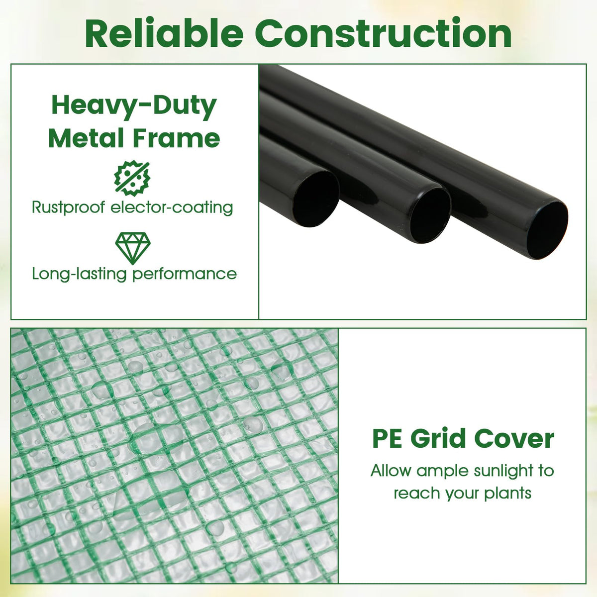 Mini Greenhouse Indoor Outdoor, 27" x 19" x 75" Portable Plant Grow House with 5 Tier Shelves, PE Cover, Roll-Up