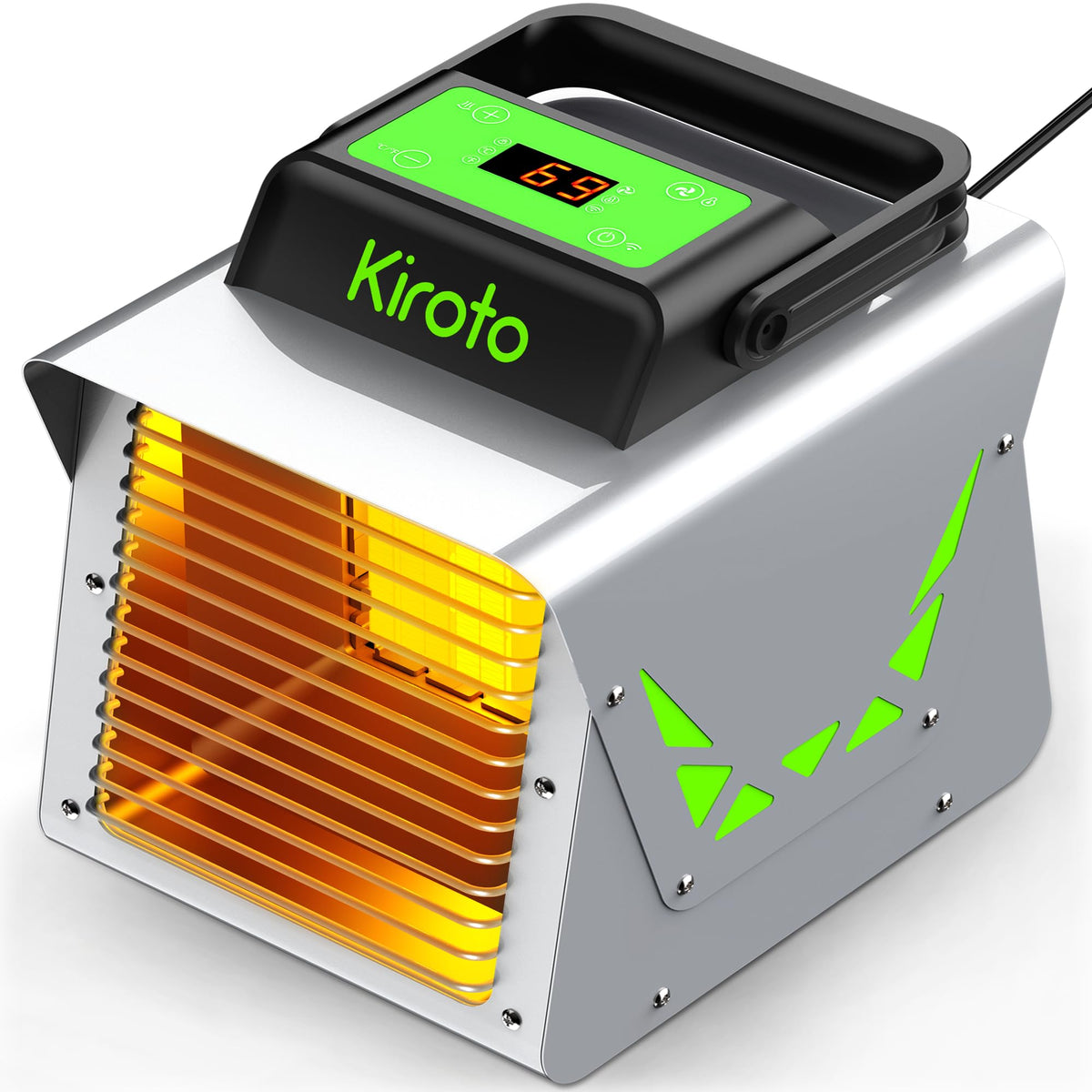 Greenhouse Heater 1500W with APP Remote Control, Greenhouse Heater With Thermostat, Portable Outdoor Heater for