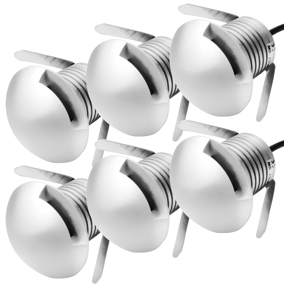 LED In-Ground Well Light,3W,12V-24V DC,IP67 Waterproof Aluminum,Directional Horizontally Outdoor Landscape
