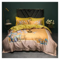 Jacquard Cotton Bedding Sets Quilt Cover Sheets Bedspread Pillowcase (Color : D, Size : 1.8~2.0m)