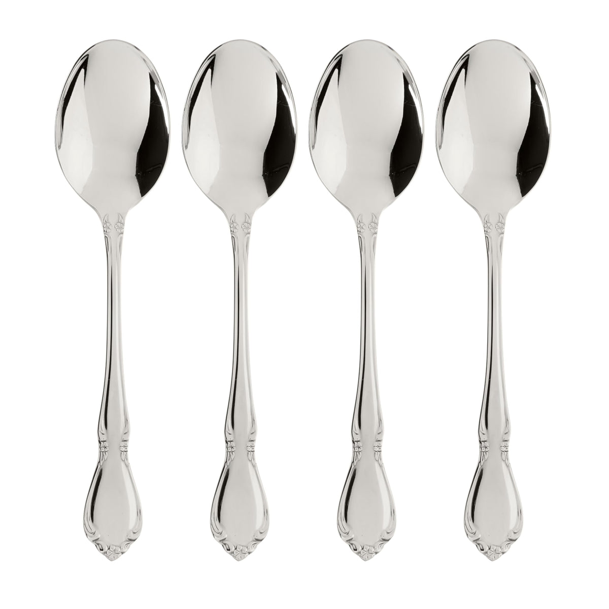 Chateau Dinner Spoons Silverware Set for 4, Flatware