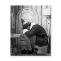 Funny Bathroom Canvas Wall Art, Toilet Paper Humor Poster, 24x30 Inch