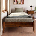 Dinkee 15" Solid Wood Platform Bed Frame Without Headboard - Japanese Joinery Bed Frame - Modern & Minimalist Style