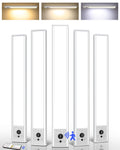 Under Cabinet Lighting, 4000mAh Rechargeable Motion Sensor Light, 16.5inch Magnetic Closet Lights