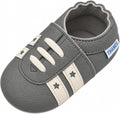 Baby Sneaker Moccasins Soft Leather Sporty Sole Infant Toddler
