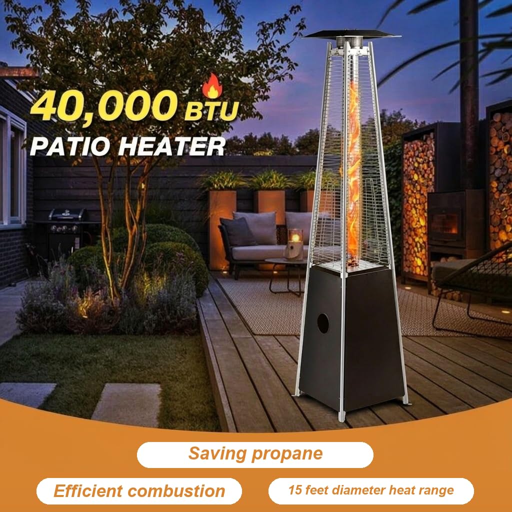 Pyramid Patio Heater, Outdoor Heater, Propane Heater