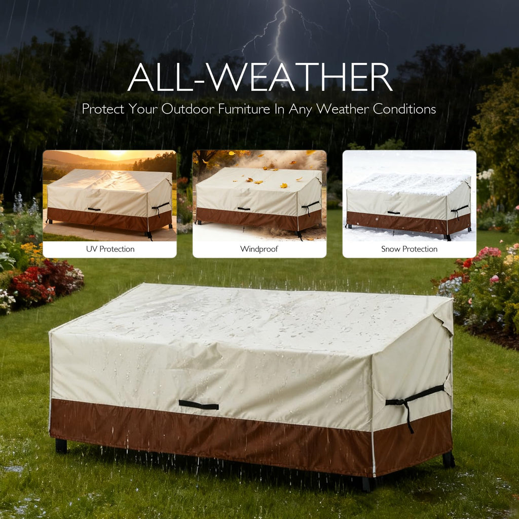 Patio Loveseat Cover Waterproof 423D Bench Cover