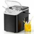 Ice Makers Countertop with Handle, Portable Ice Machine, 9 Bullet Cubes in 6 Mins, 26lbs in 24Hrs, Auto-Cleaning