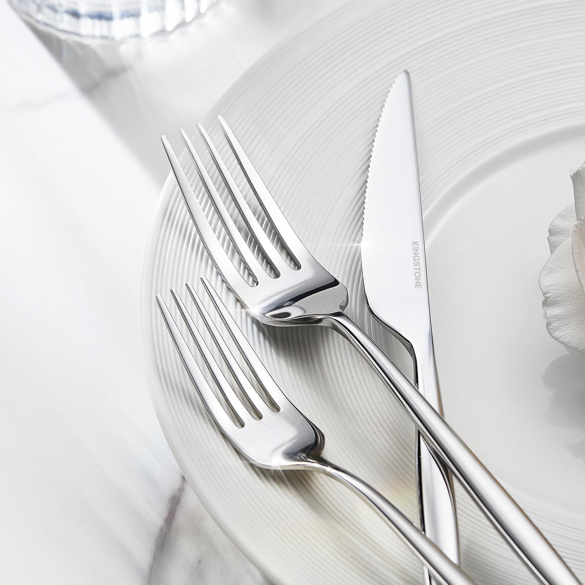 36 Piece Silverware Set for 6 with Steak Knives, 18/10 Stainless Steel