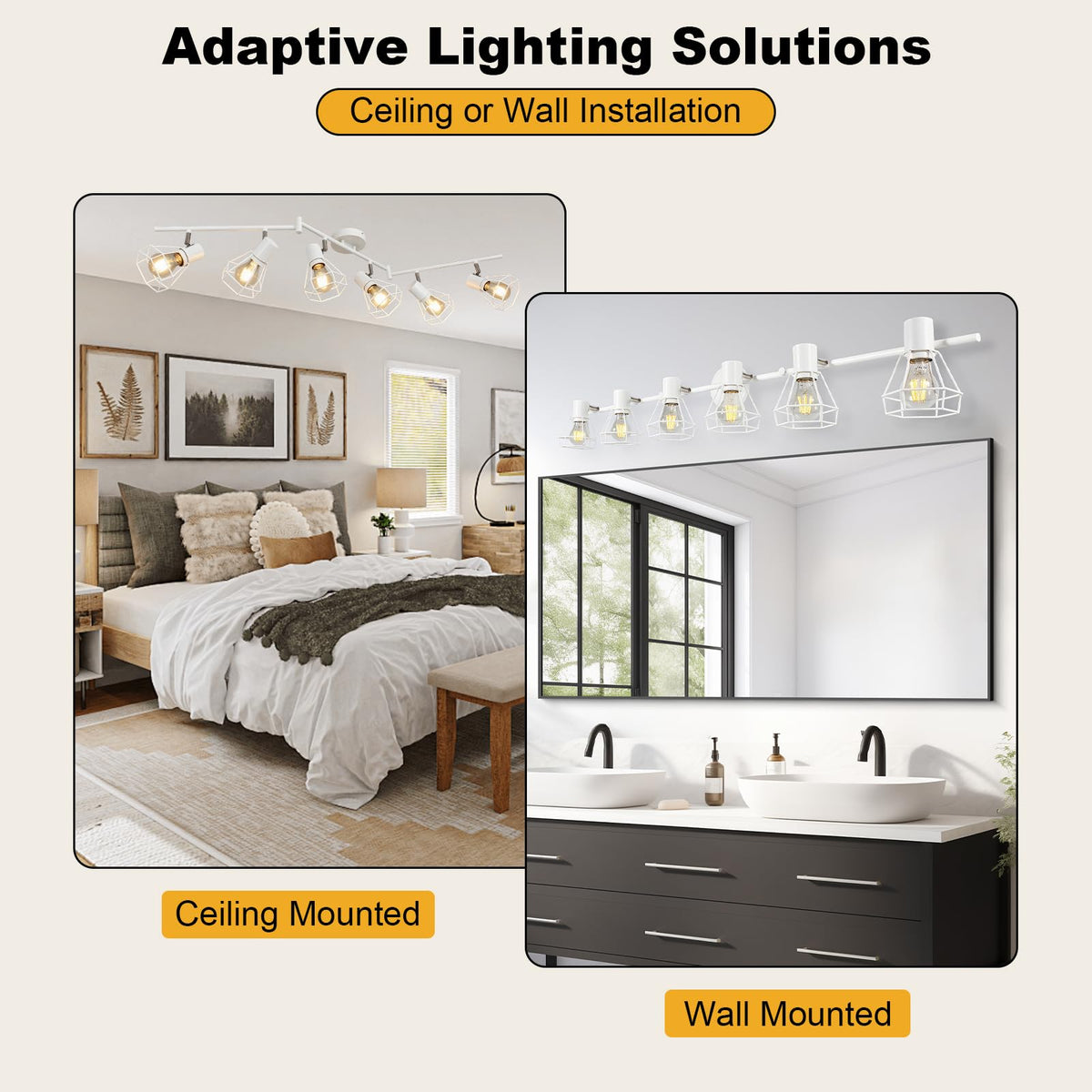 Ceiling Track Lighting Fxiture White, Modern Spotlight, E26