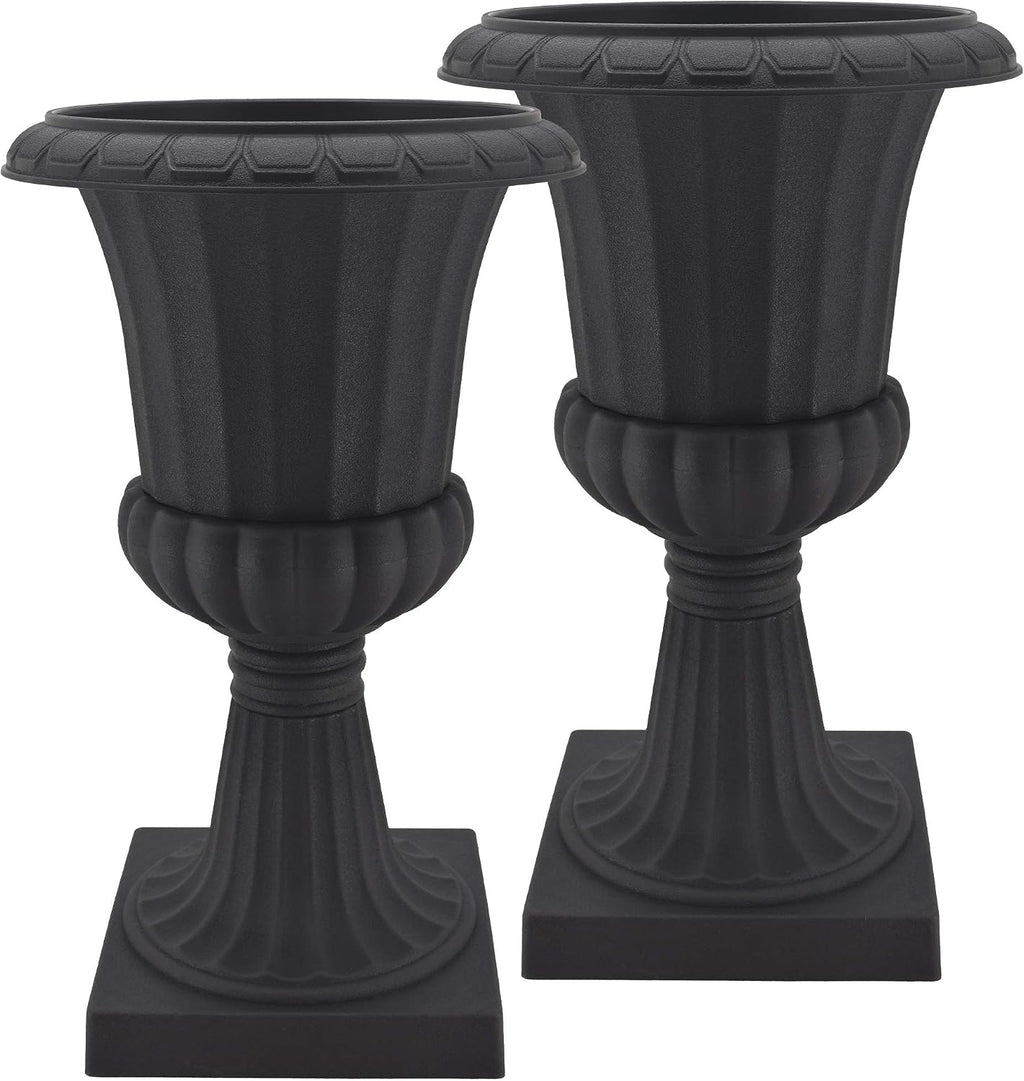 PL51BK-2 Deluxe Plastic Urn(Pack of 2), Black