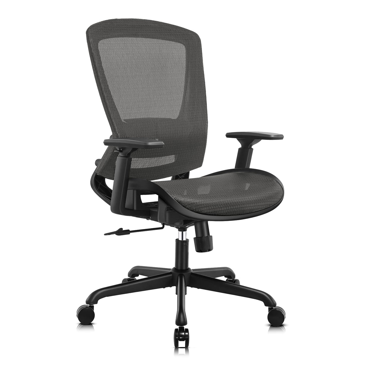 Ergonomic Mesh Office Chair — Charcoal, Breathable Mesh Seat & Back
