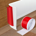 Vinyl Baseboard Molding Trim 4 Inch x 40 Feet Peel and Stick Baseboard Trim Flexible PVC Cove Base Moulding