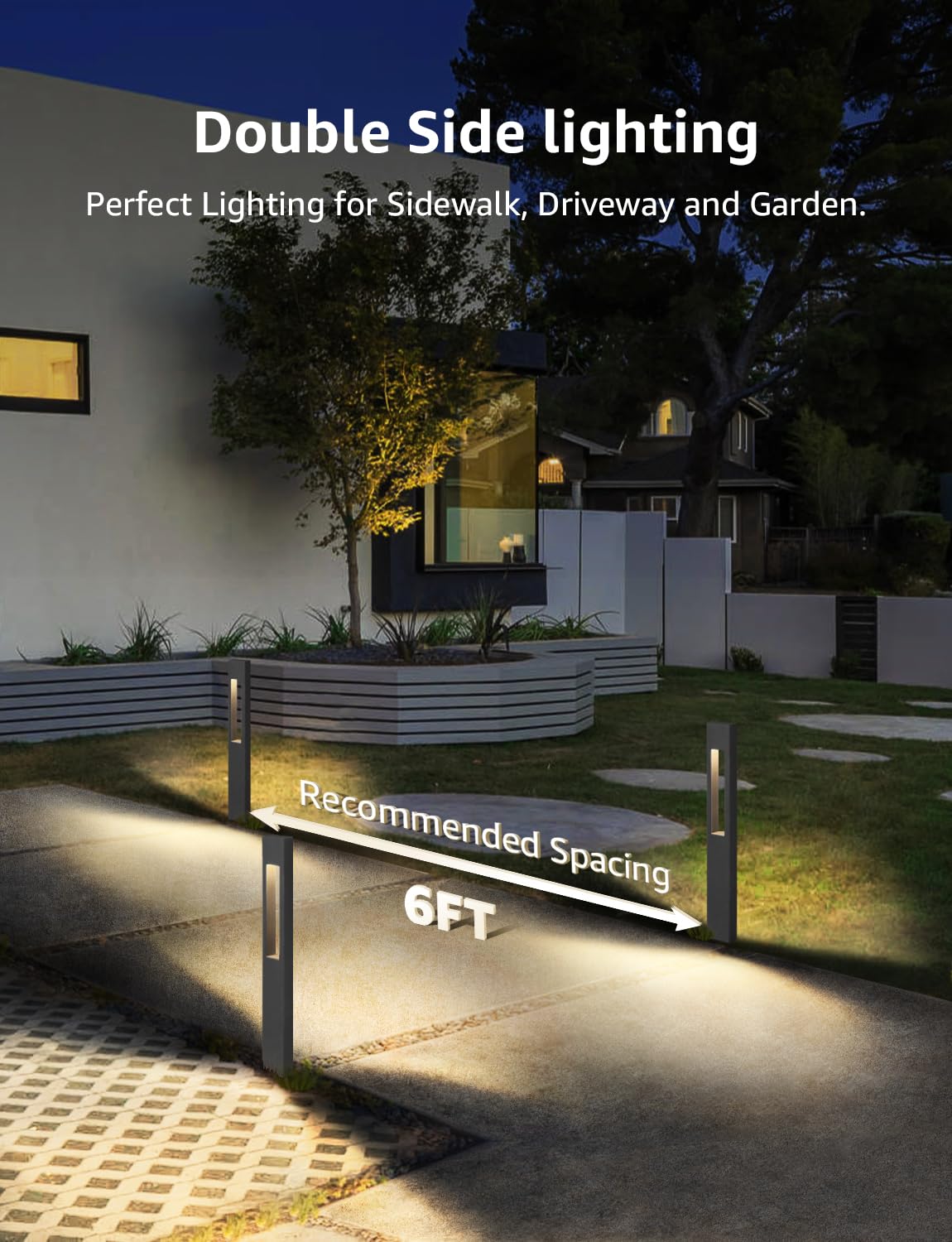 LED Low Voltage Landscape Lights 3W Pathway Lights Low Voltage 12-24V Landscape Path Lights 3000K CRI 90+ Aluminum