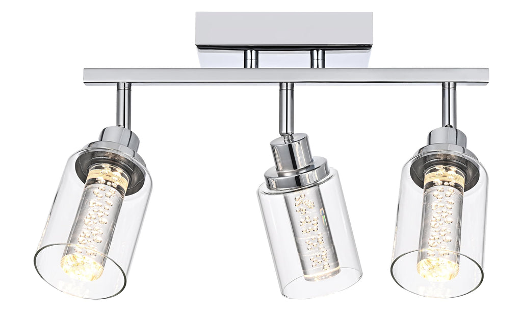 Dimmbale LED Track Lighting Kit Chrome Ceiling Mount