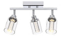 Dimmbale LED Track Lighting Kit Chrome Ceiling Mount