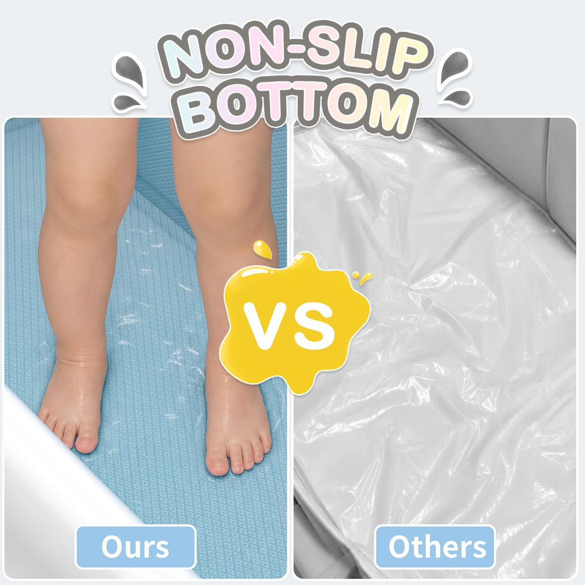 Collapsible Baby Bathtub,Infant Tub for 6 Months to 4 Years Toddlers