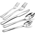 20-Piece Silverware Set for 4, Premium 18/10 Stainless Steel Flatware, Quality Heavy Duty Cutlery Utensils, Mirror