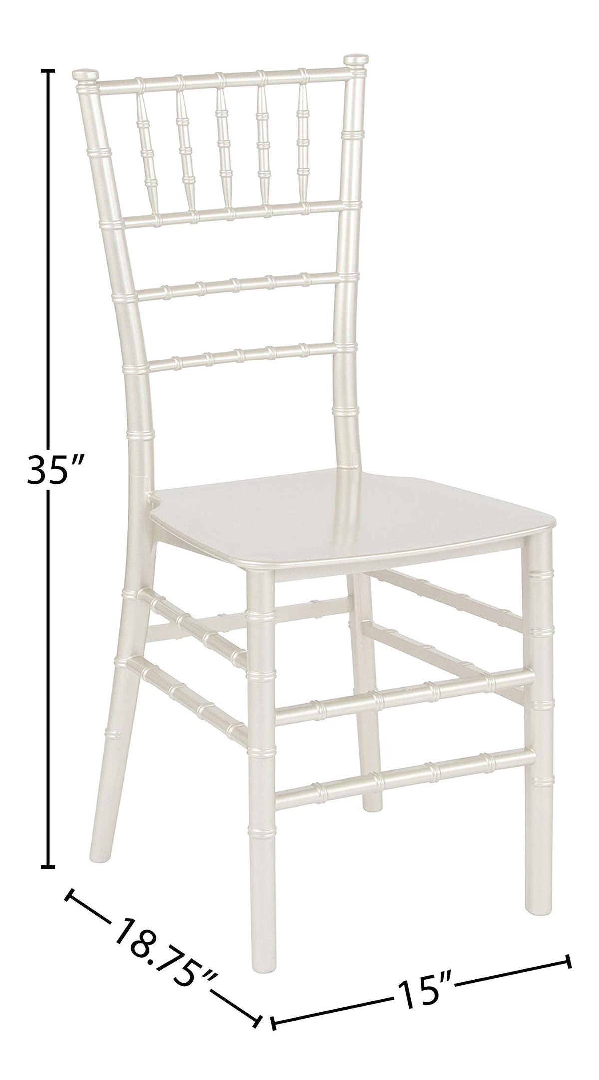 2 Pack HERCULES Series Champagne Resin Stacking Chiavari Chair