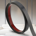 Brushed Black Metalized Finish Molding Trim, Peel and Stick Strip for Mirror Frame, Wall, Fireplace and Home DIY