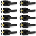 10 Pack Matte Black Door Handles Interior, Keyless Interior Door Knobs, Privacy Door Locks Bathroom, Heavy Duty
