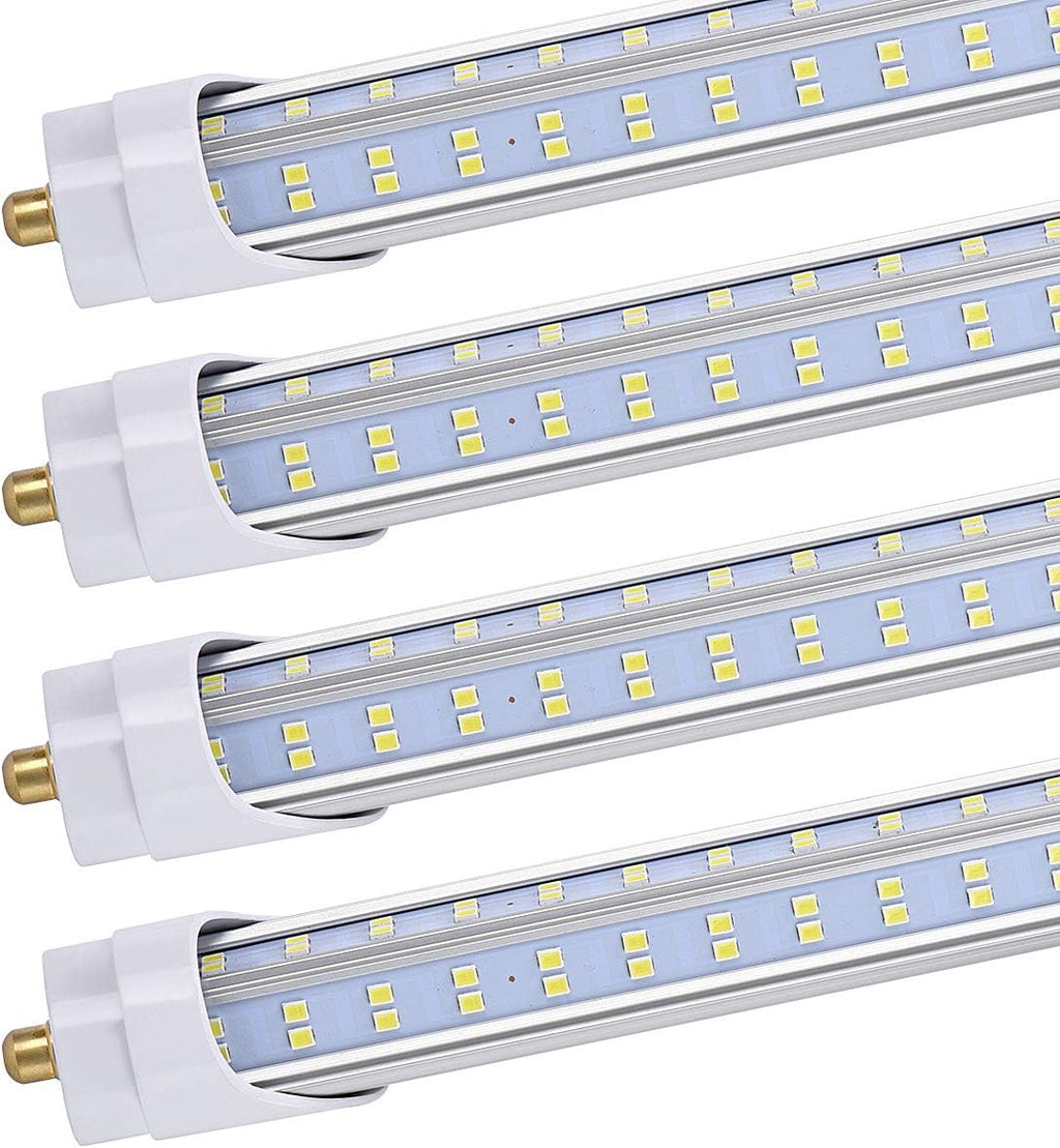 (Pack of 10 8 Foot LED Bulbs,150W 18800lm 6000K, Super Bright, T8 T10 T12 LED Tube Lights, FA8 Single Pin LED Lights