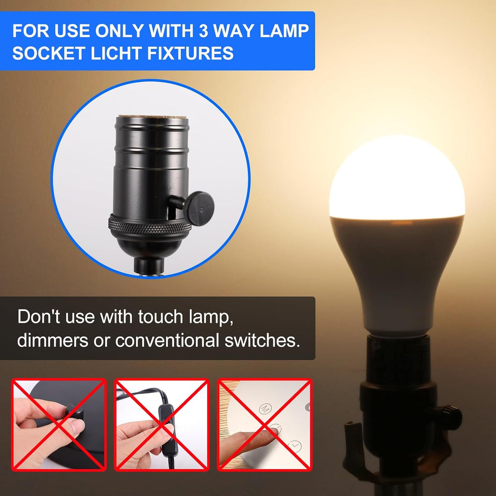 Energetic 3-Way A21 LED Light Bulb 50/100/150W Eq, 5000K Daylight, 4-Pack