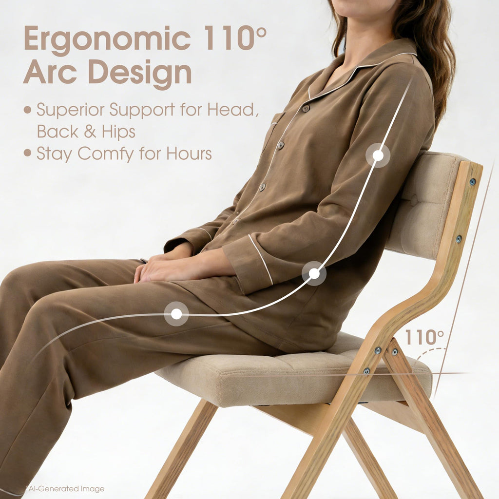 Folding Chair with Cushion, Padded Folding Chair, 2Pack