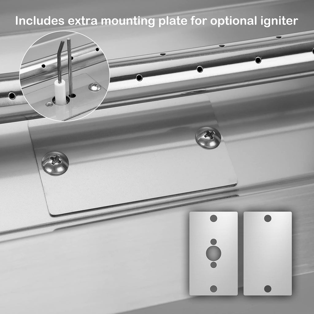48 x 14 Inch Rectangle Drop-in Fire Pit H-Burner Pan