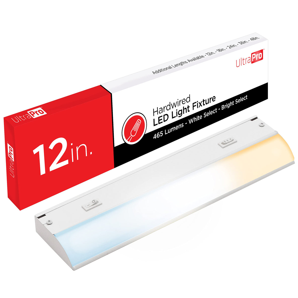 12 Inch Hardwired Under Cabinet Light, Dimmable 465 Lumens