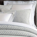 Lodi Blue Solid Cotton Matelasse Sham, Standard