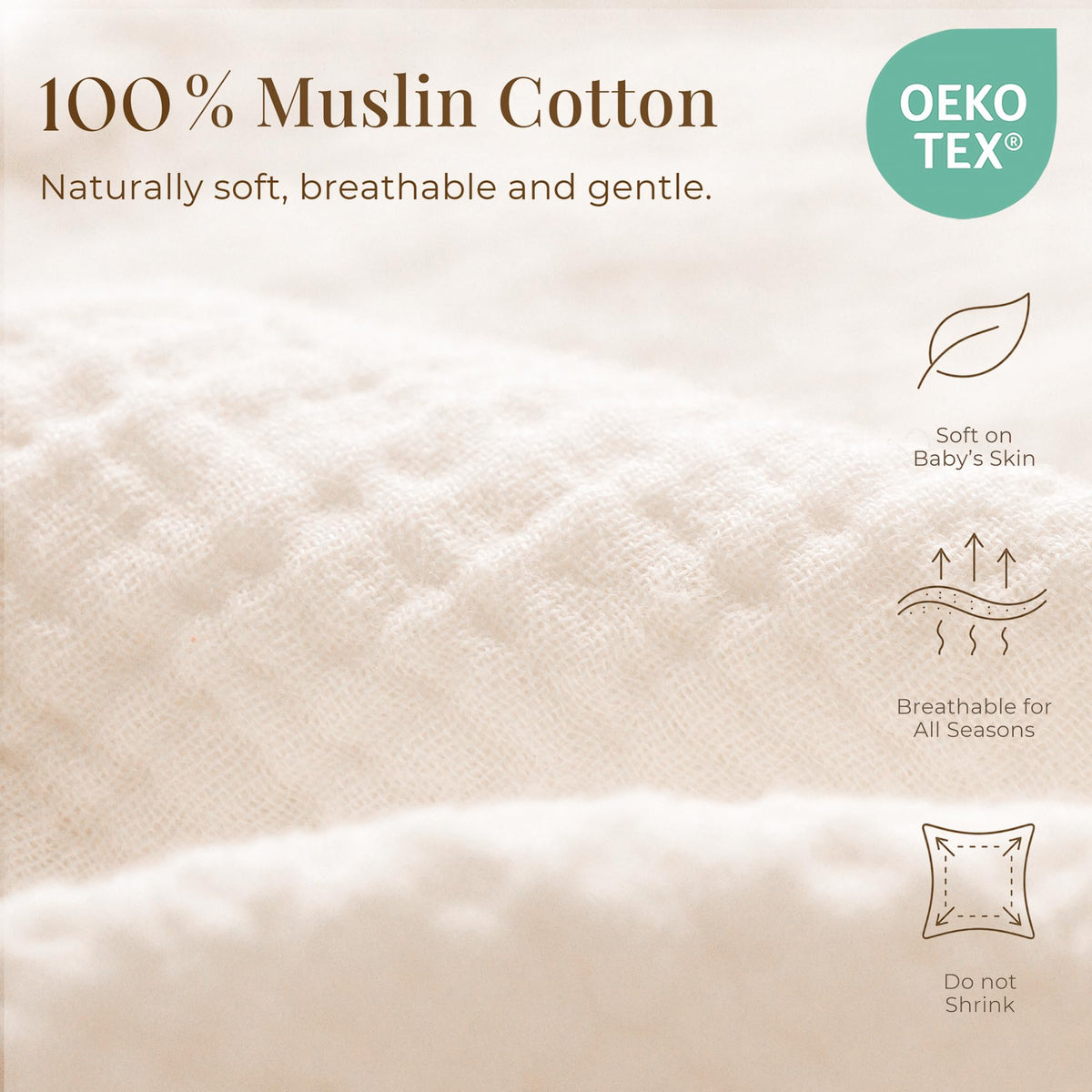 2-Pack Muslin Nursing Pillow Covers, Floral Soft Slipcover for Baby