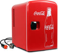 Mini Fridge for Bedroom Cosmatic Office 4L Small Refrigerator 6 Can Mini Dorm Fridge Portable Cooler 12V DC 110V AC