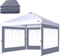 Church Window Sidewall for 12x12 Canopy Frame, 3 Pack Sunwalls Only,(Dark Gray)