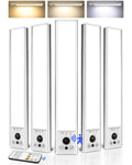10inch Under Cabinet Lighting, 2400mAh Rechargeable Motion Sensor Light, Magnetic Closet Lights with Dimmable