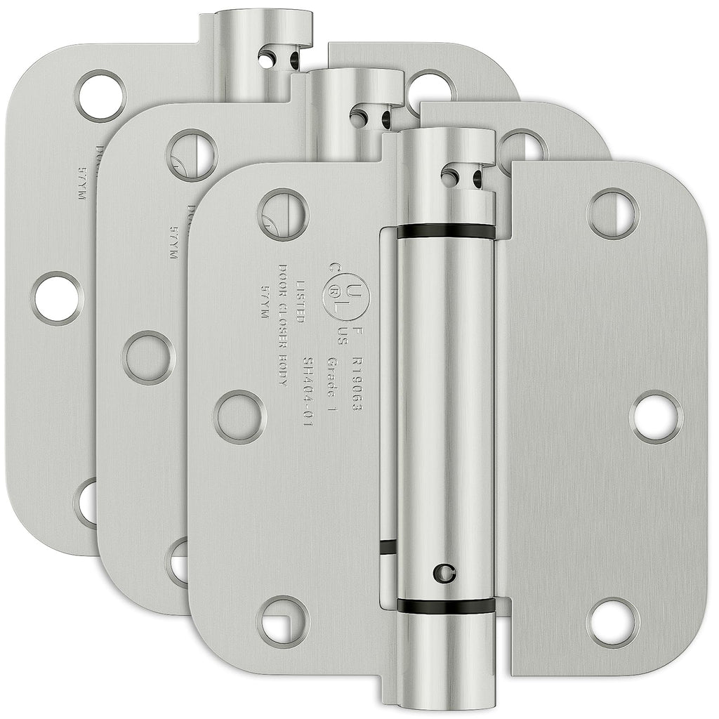 3 Pack Self Closing Door Hinges 3.5 Inch, Auto Closing Door Hinge