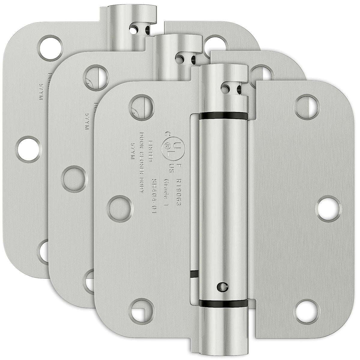 3 Pack Self Closing Door Hinges 3.5 Inch, Auto Closing Door Hinge
