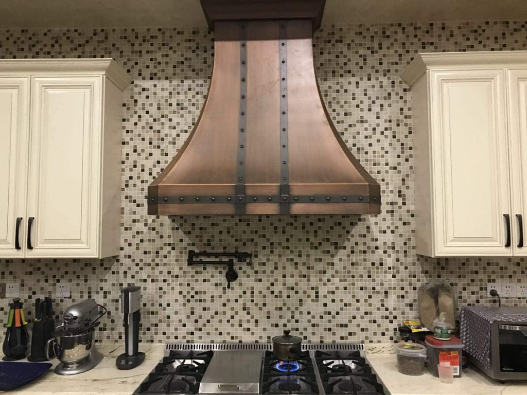 30 Inch Copper Wall Mount Range Hood Baffle Filters