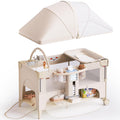 Bassinet,Play Yard,Bedside Crib Sleeper,Diaper Changer