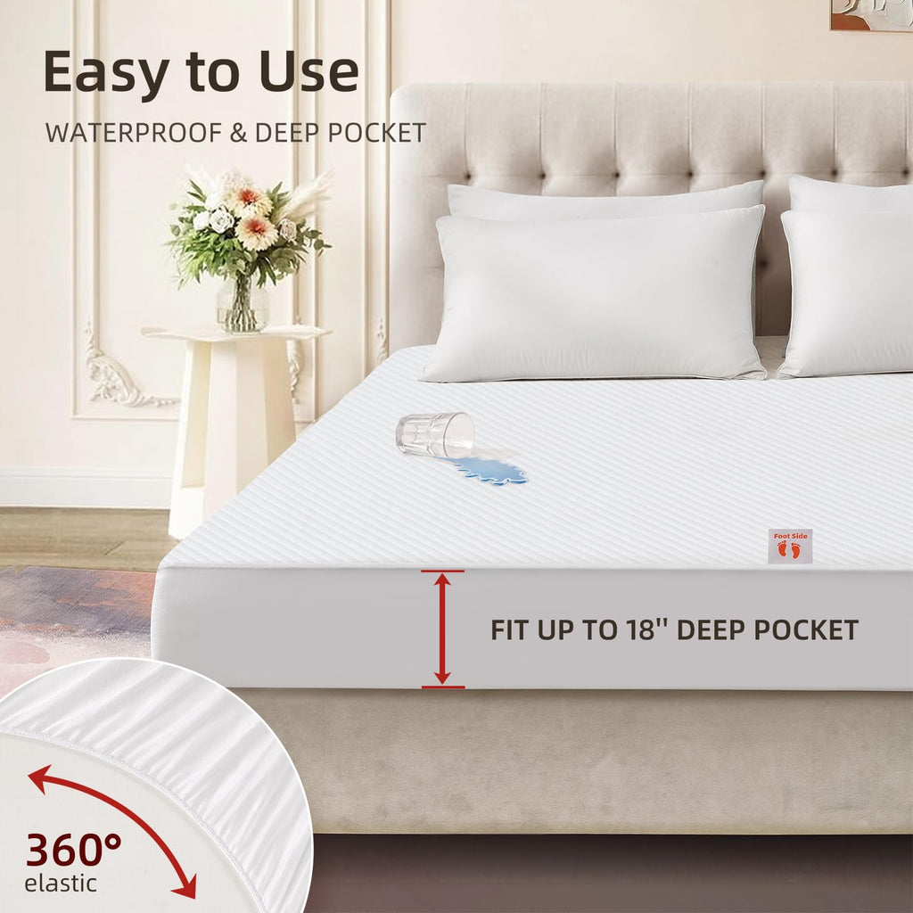 Waterproof Heated Mattress Pad, 9 Heat Settings