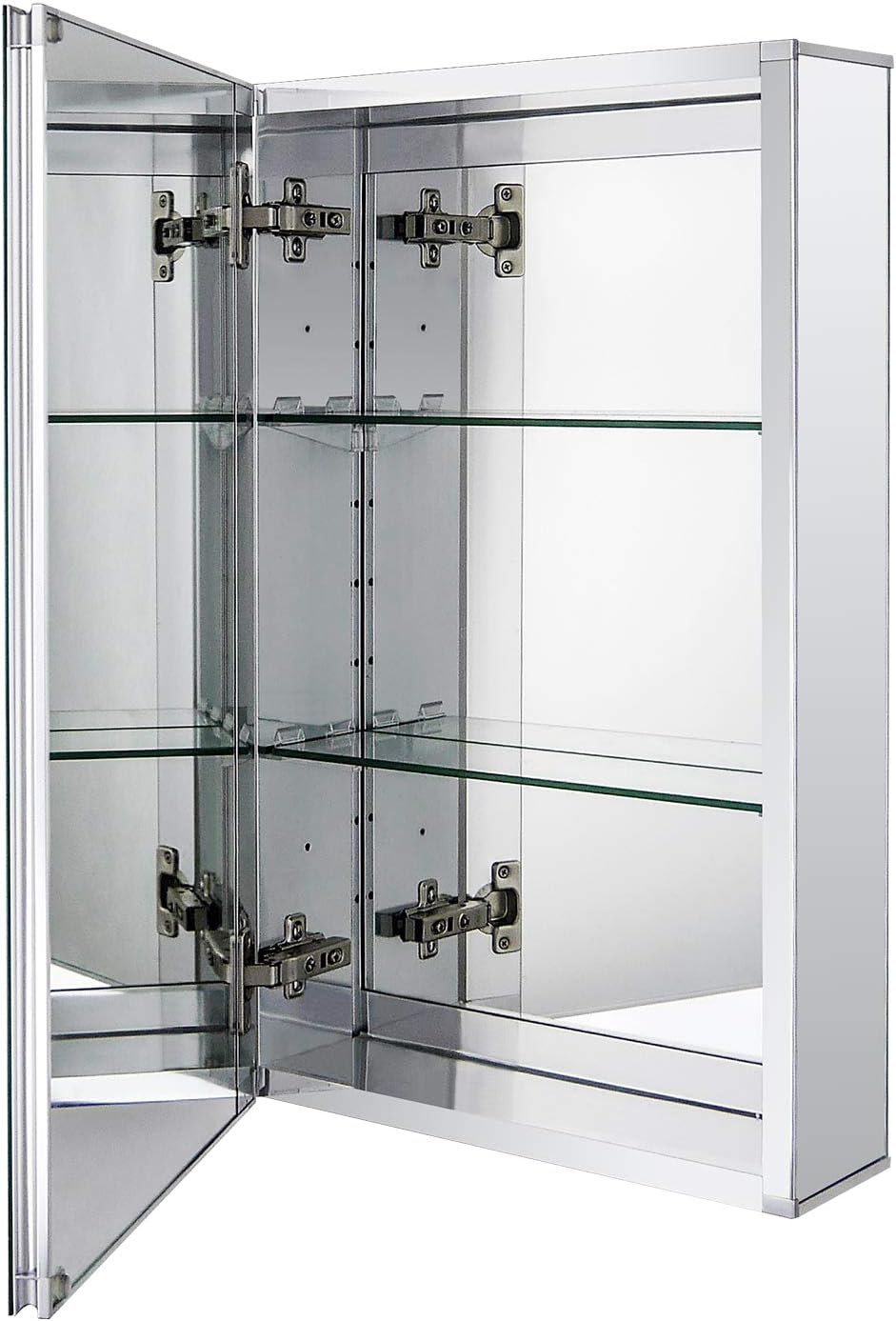 15 x 24 Medicine Cabinet, Two Adjustable Shelves, Recessed or Surface Mount | Bathroom Medicine Cabinet with Mirror