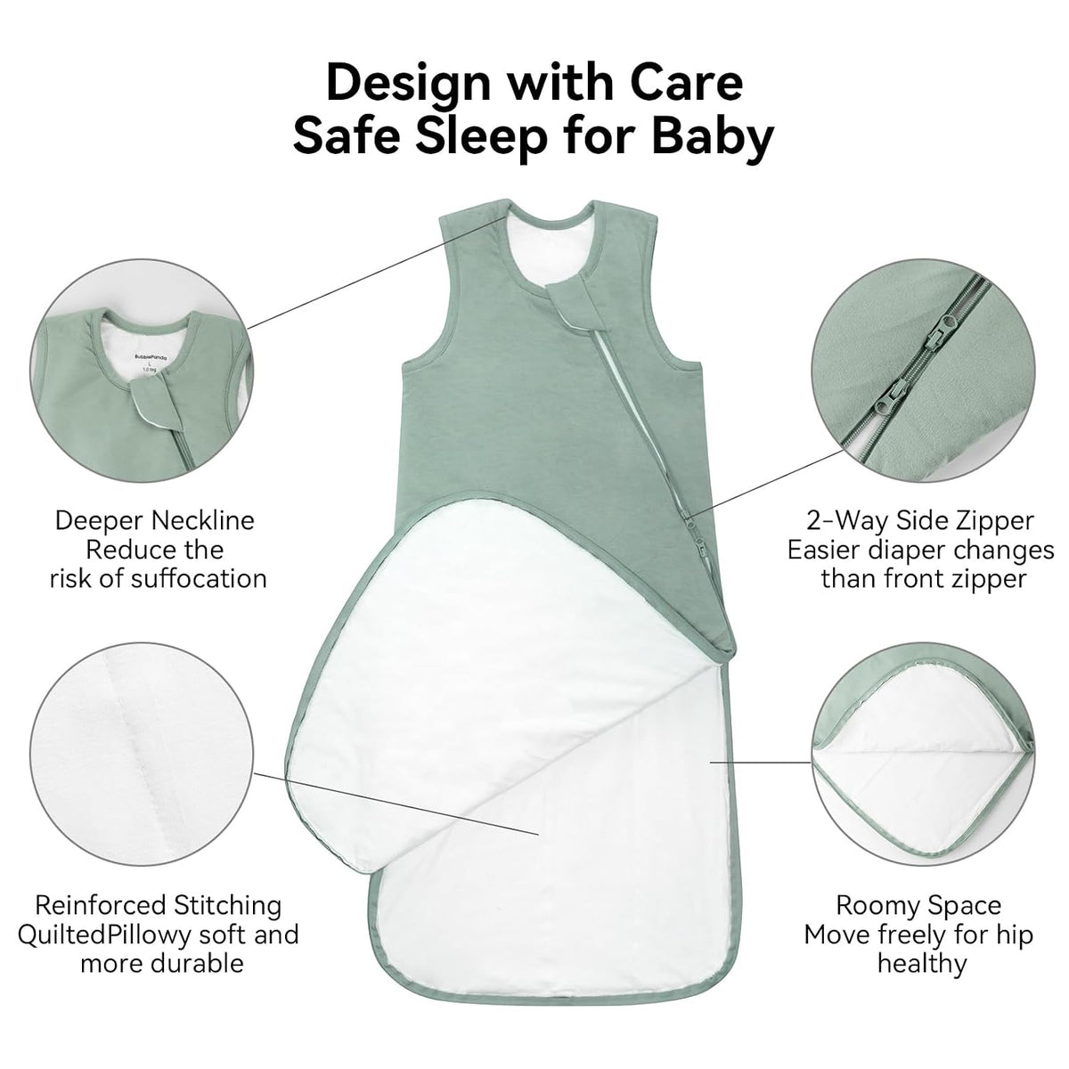 Rayon Made from Bamboo Sleep Sack 2.5 Tog Baby