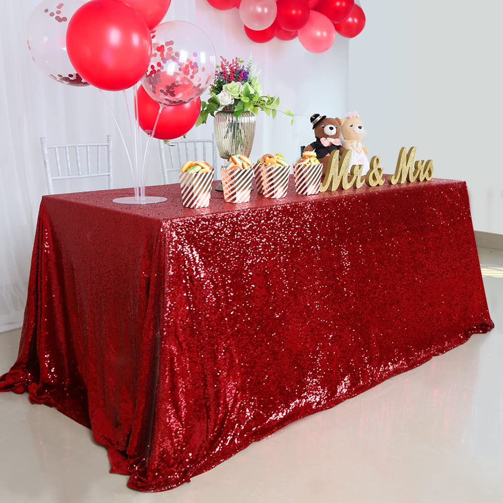 Sequin Tablecloth Red Sparkly Sequin Tablecloth Christmas Day