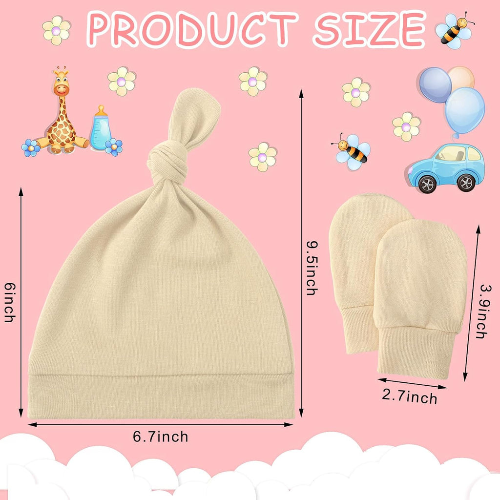 10 Set Newborn Baby Socks Hat and Mittens