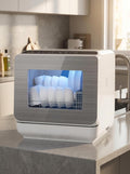Portable Dishwasher with 152OZ Water Tank, 18" Countertop Dishwasher Machine fits up to 12" plates, 6 Preset Mode