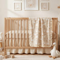 Goose Crib Bedding Set of3 with Sheet Quilt Bed Skirt
