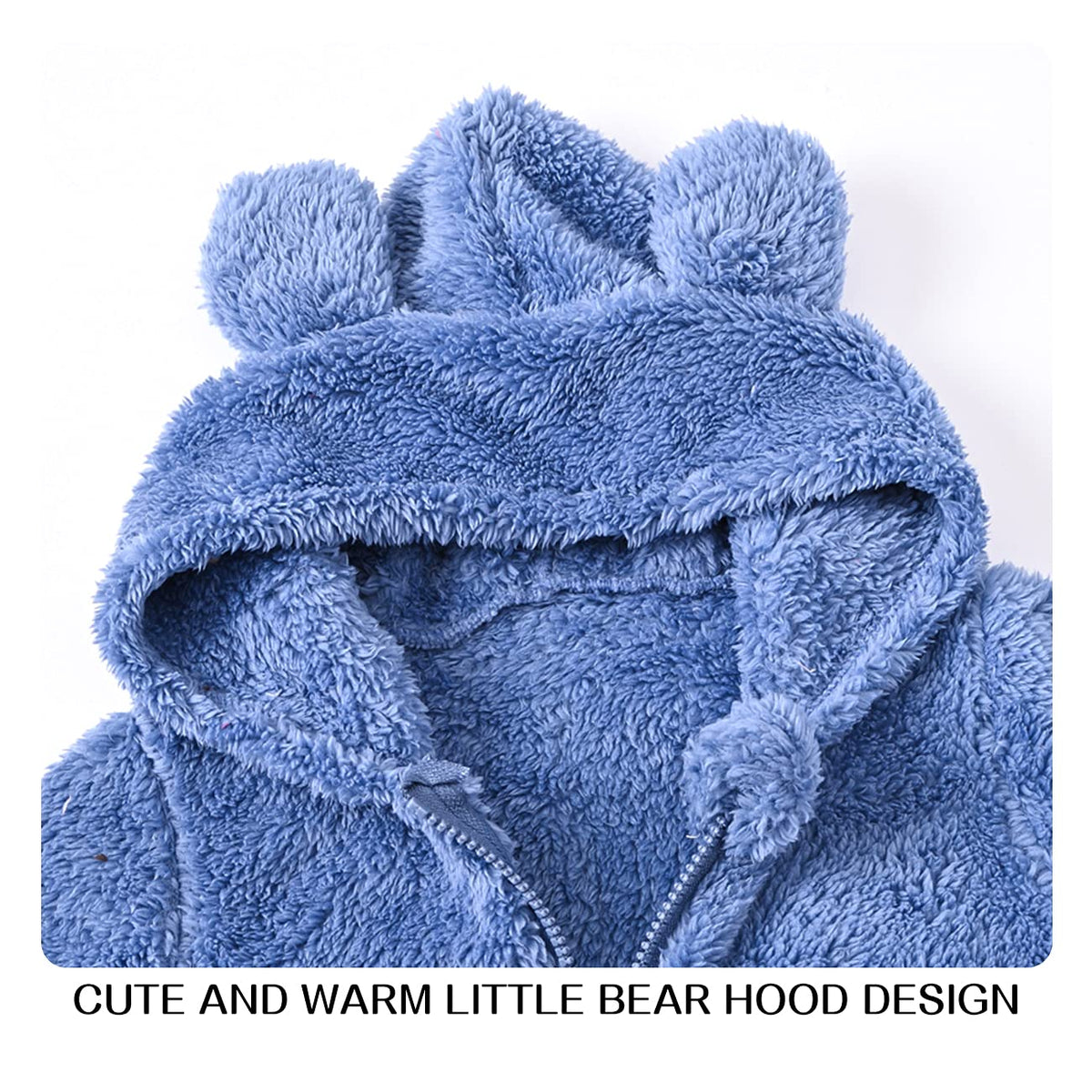 Baby Fleece Jumpsuits 12 Infant Bear Snowsuit Bodysuit Cartoon Newborn Hooded Romper Warm Coat