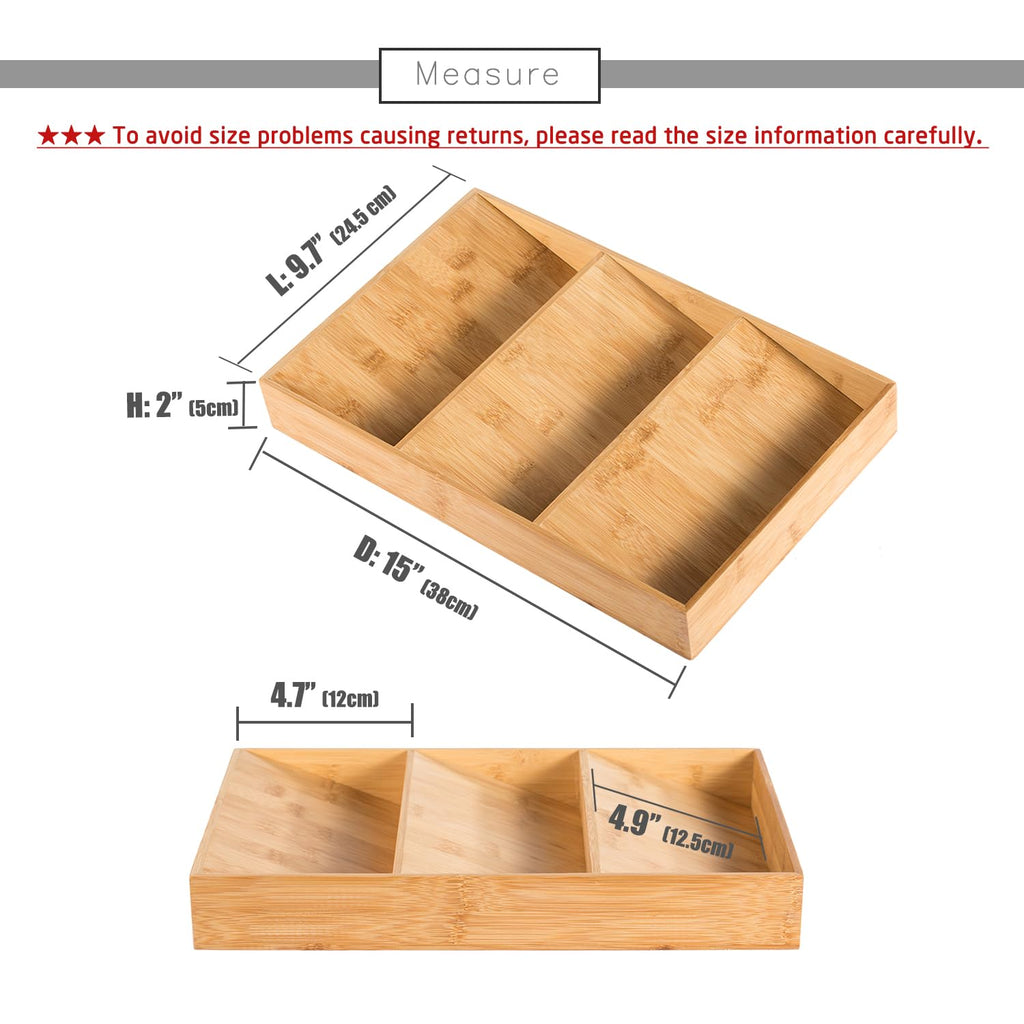 Bamboo Drawer Spice Rack Wooden Kitchen Cabinet Spice Organizer Spice Jar Holder, Medicine/Health Care/Vitamin