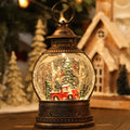 Red Truck Christmas Snow Globes, Light Up Musical Snow Globe Christmas Decorations, 6H Timer, USB/Battery Operated